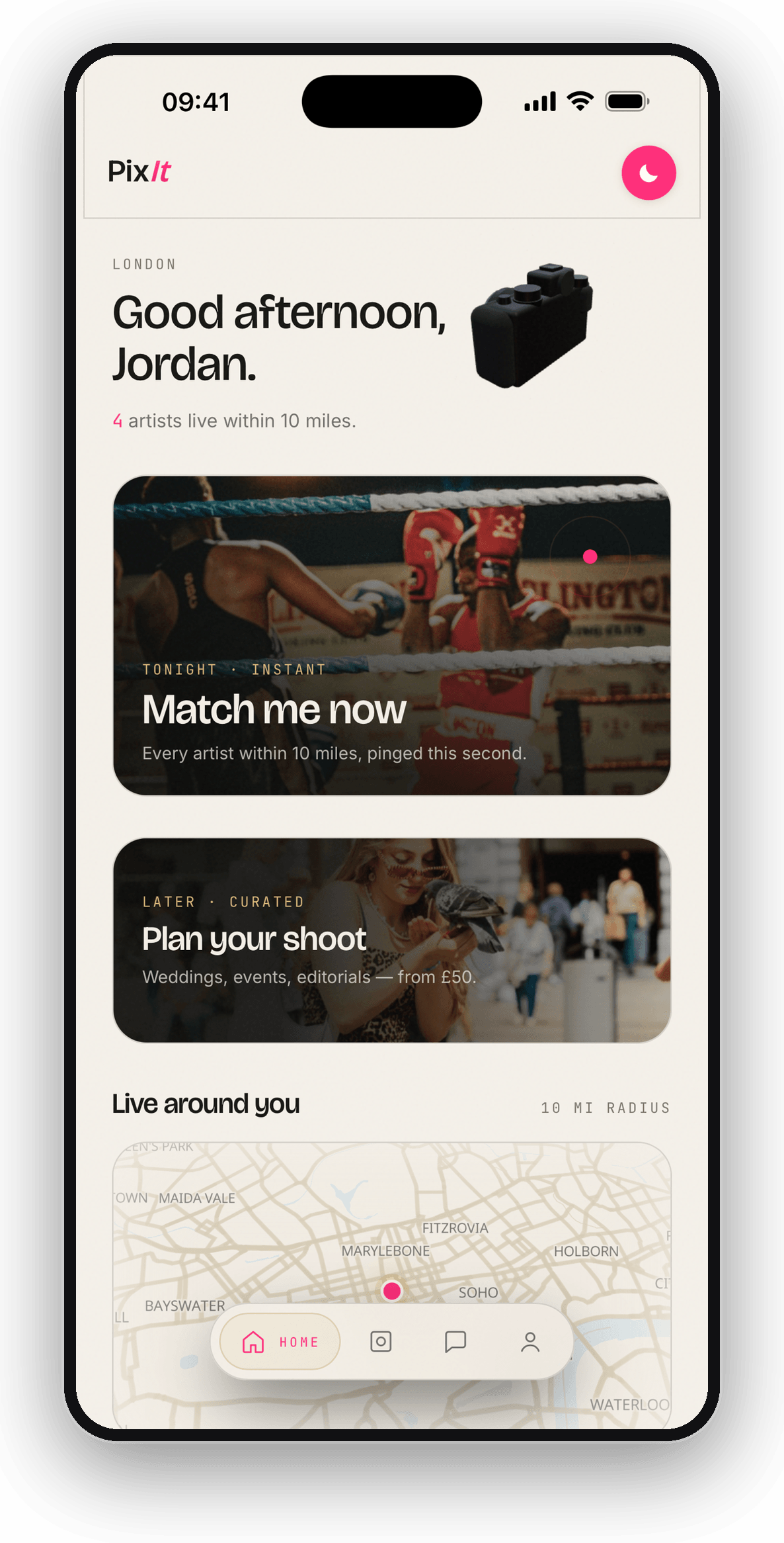 Pixit: See who is actually working near you