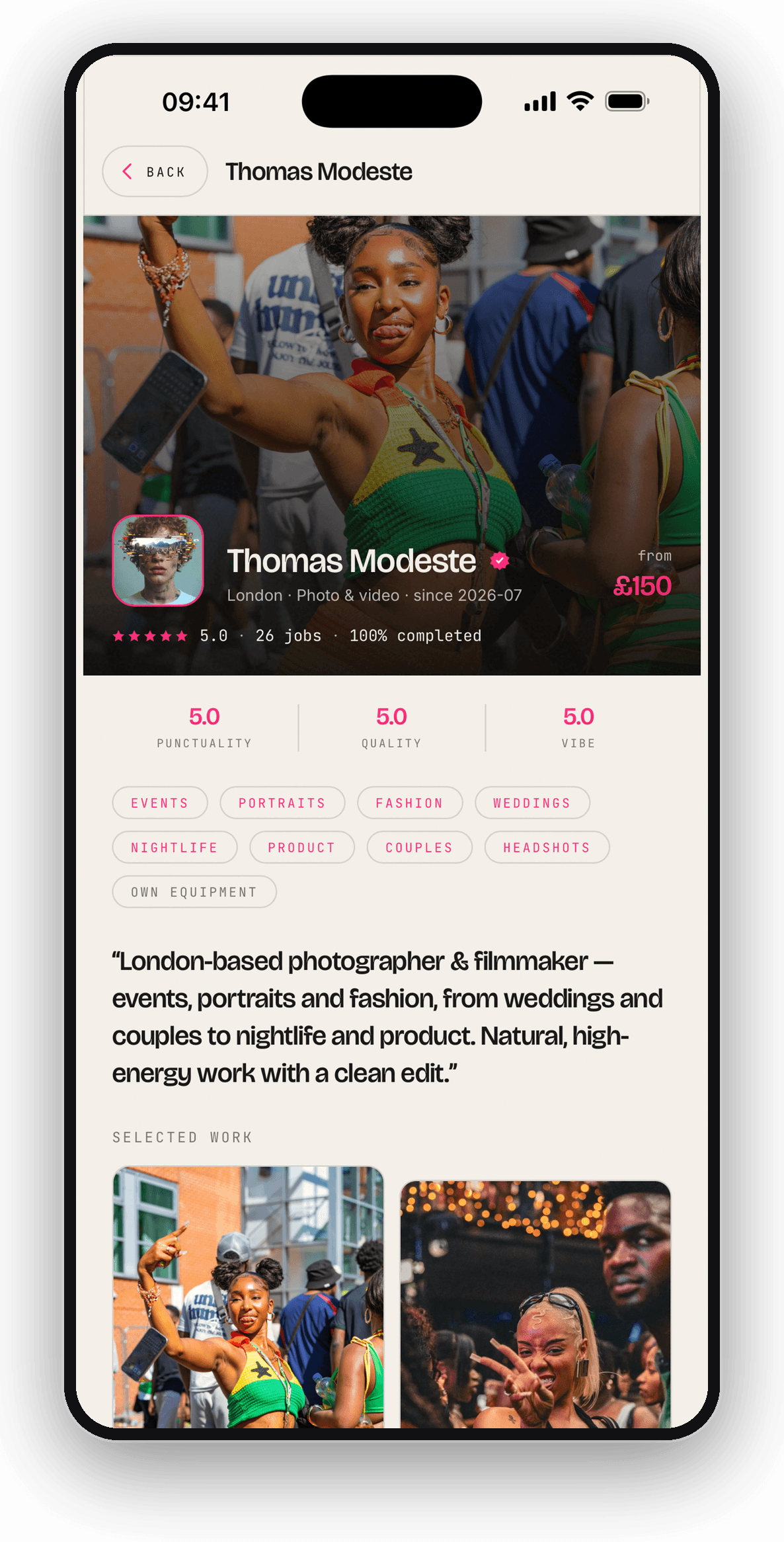 Pixit: Look at the work before you choose